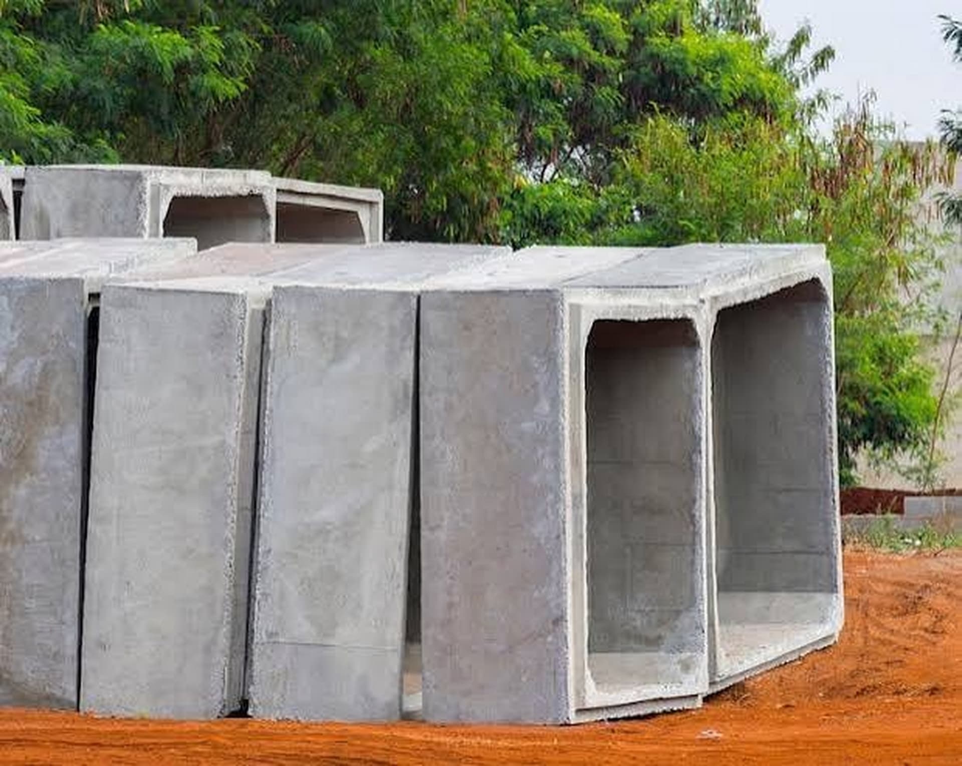 Precast units ready for dispatch