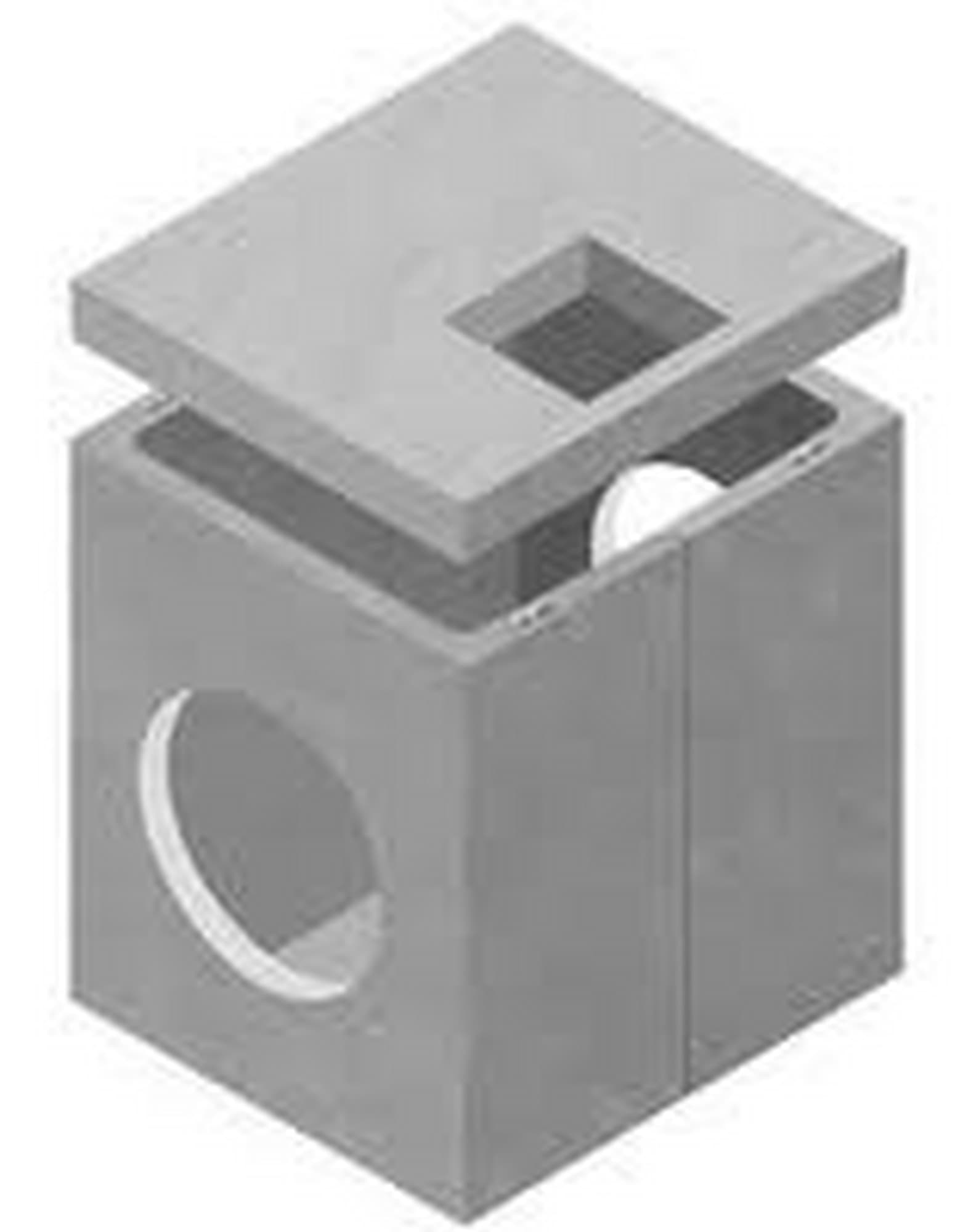 Precast chamber with cover opening