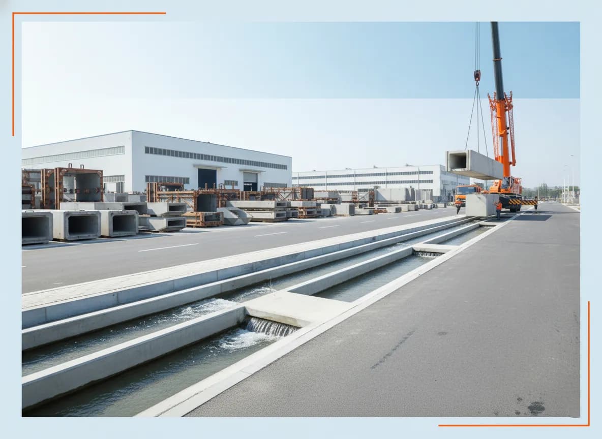 Precast FT flume channel