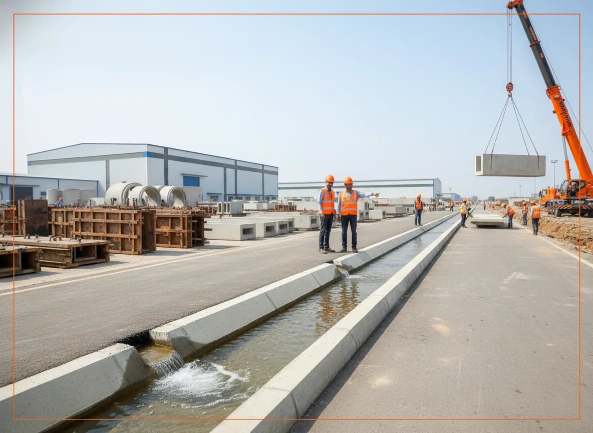 Precast drains and drainage channels