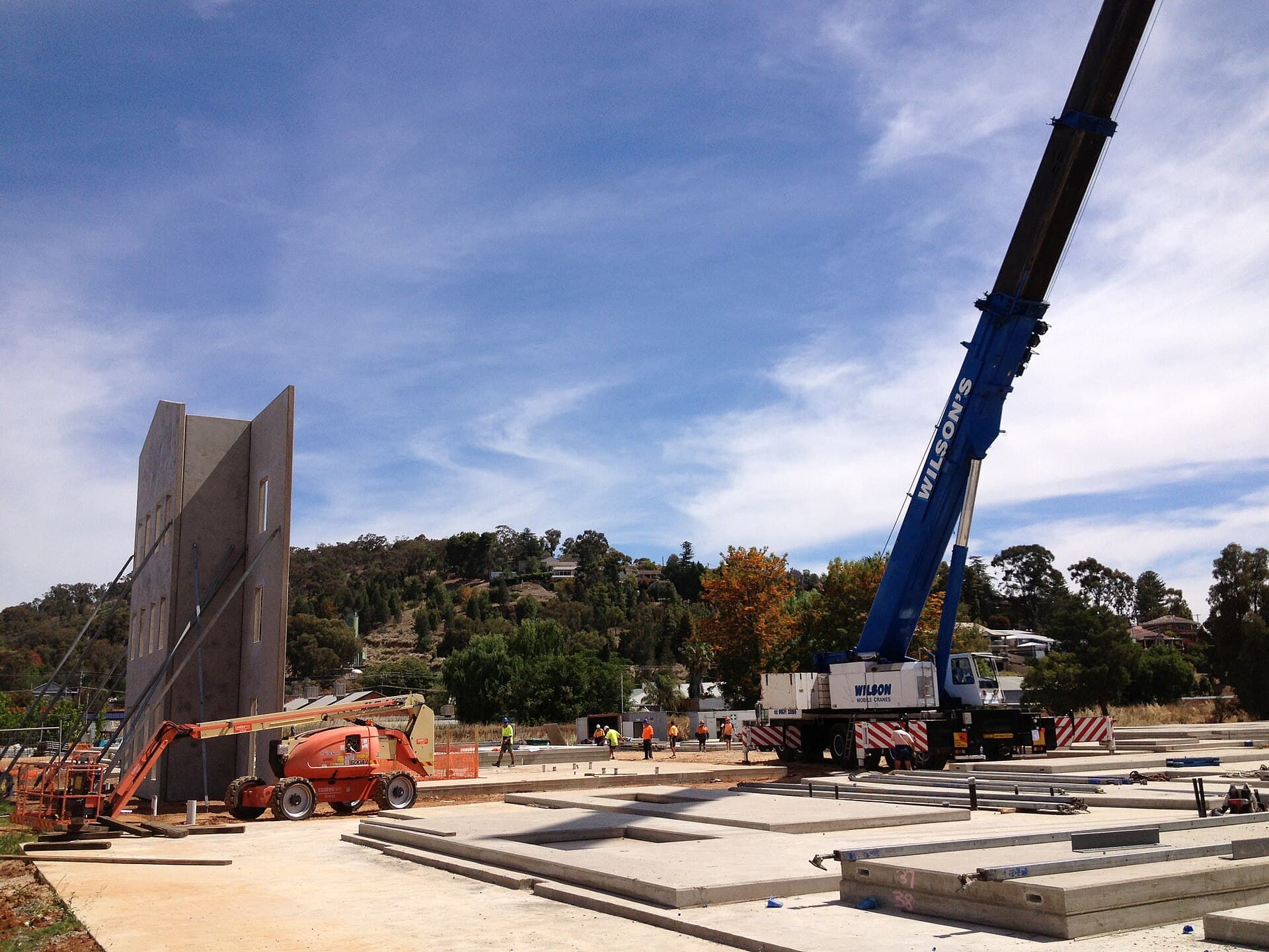 Site installation work